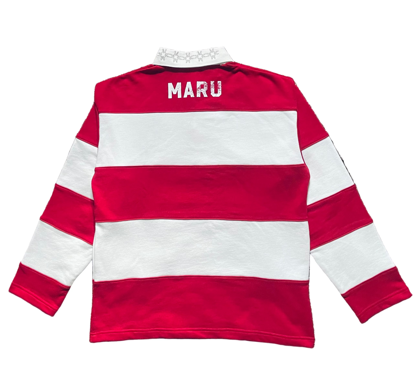 Maru Red Rugby Polo Top