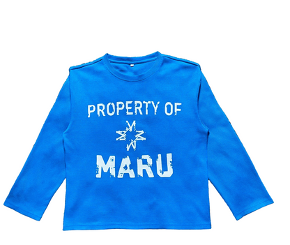 Maru Cobalt Waffle Long Sleeve