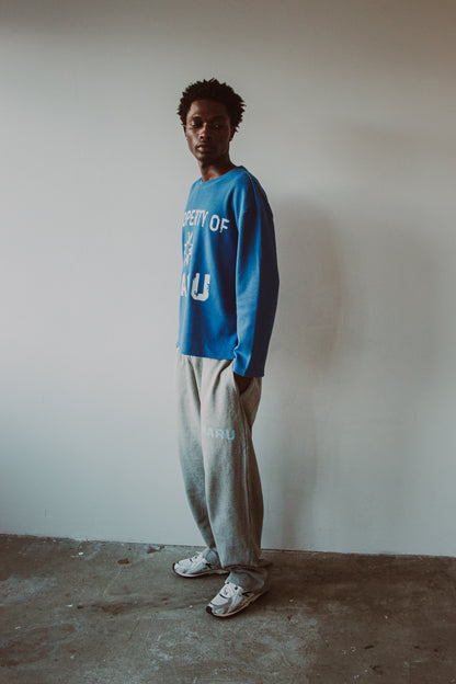 Maru Cobalt Waffle Long Sleeve