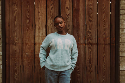 Azure Blue knit sweater
