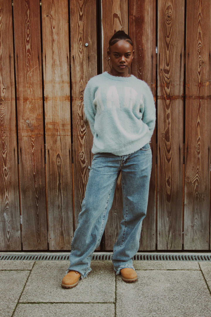 Azure Blue knit sweater