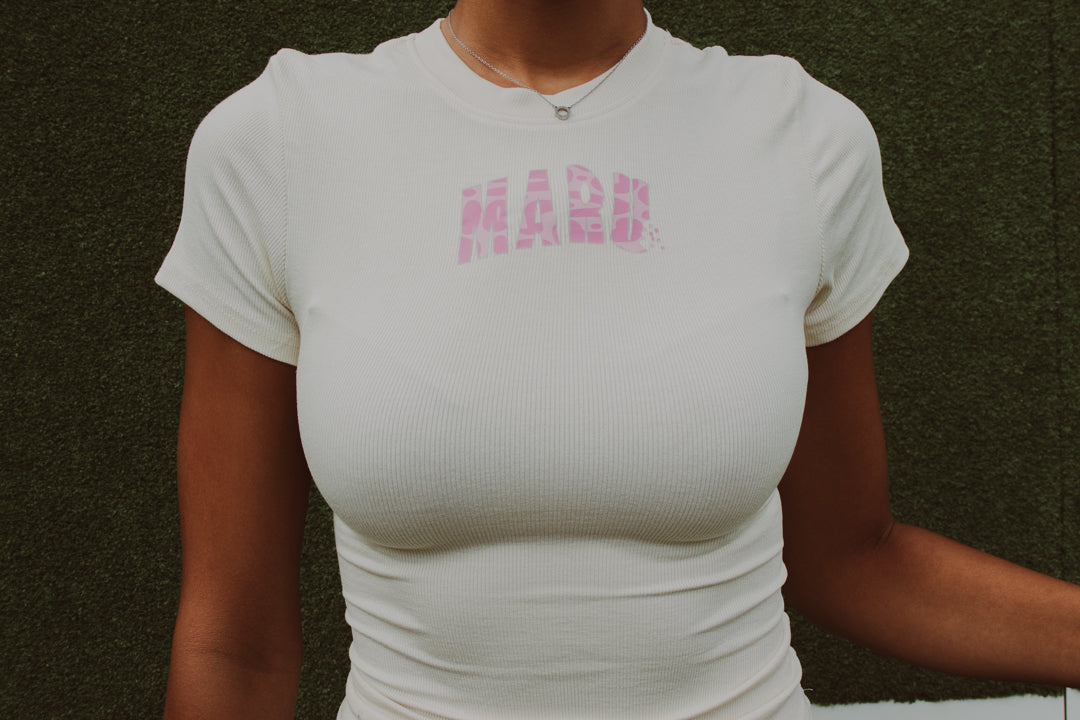 Azalea Cream Baby Tee